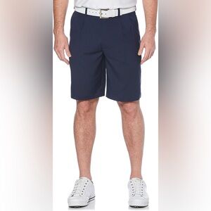 PGA tour men's 9" flat front golf shorts with active waistband